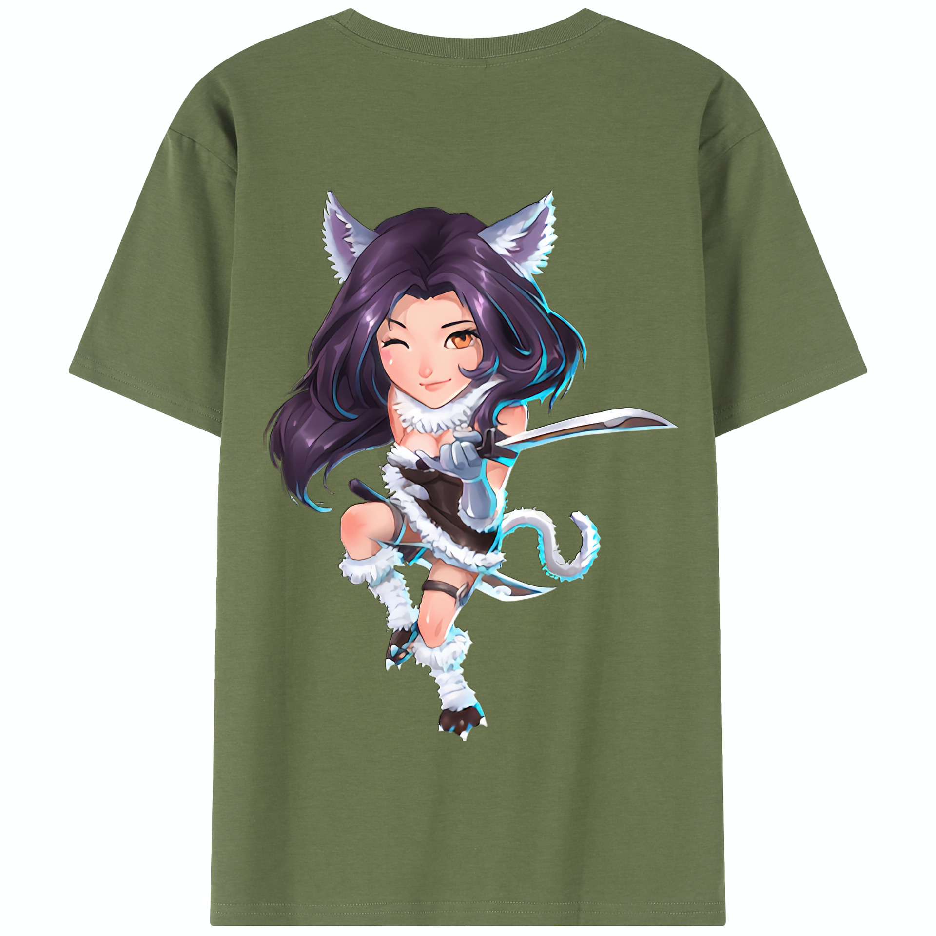 リーグ・オブ・レジェンド League of Legends LOL 綿100％半袖Tシャツ（背面プリント）